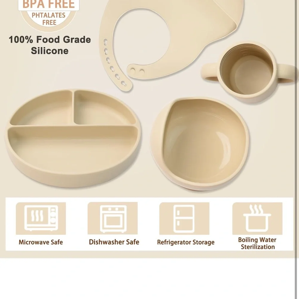 SILICONE FEEDING SET
